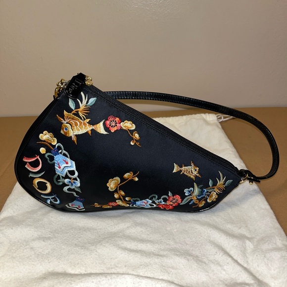 Dior Koi Mini Saddle Embroidered Satin - Picture 4 of 16